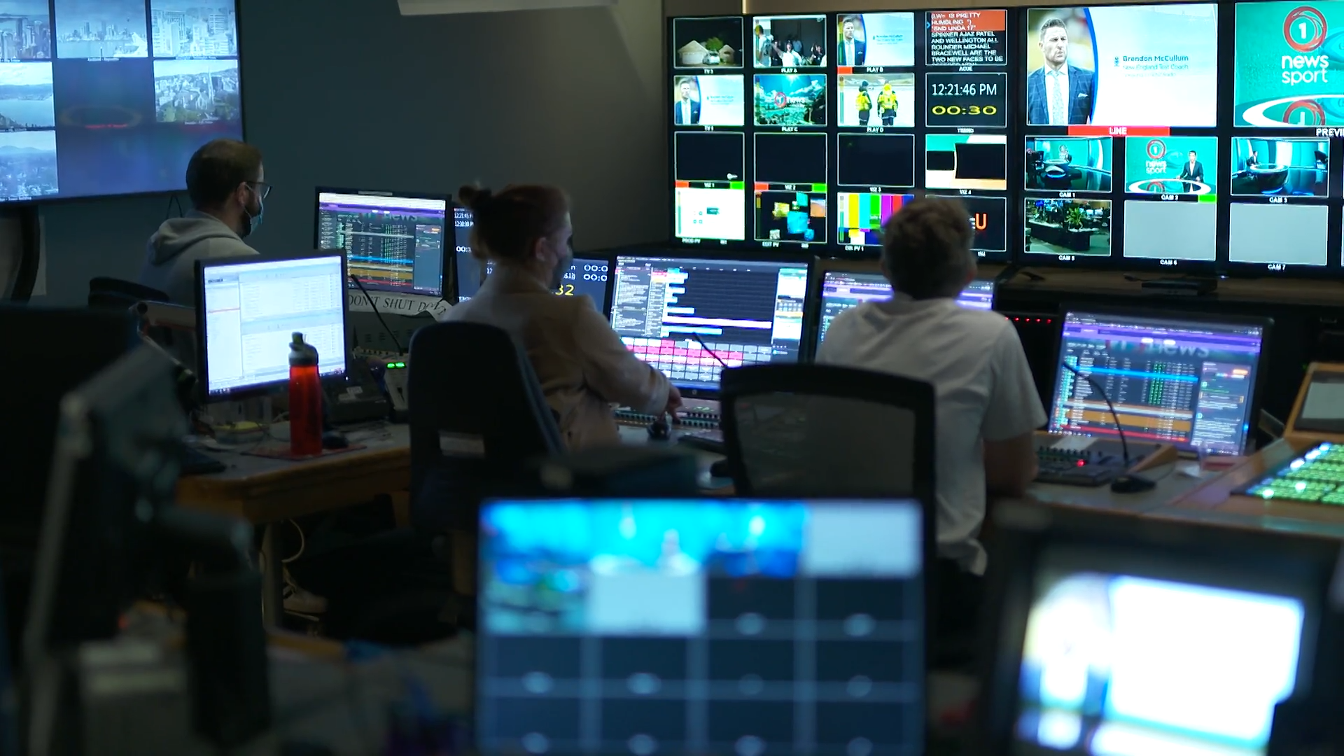 Control room at TVNZ